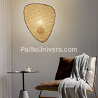 Applique Murale Osier Rotin Simple Lampe Osier