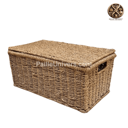 Boîte De Rangement Avec Couvercle Panier Osier