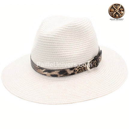 Chapeau De Paille Femme Style Léopard