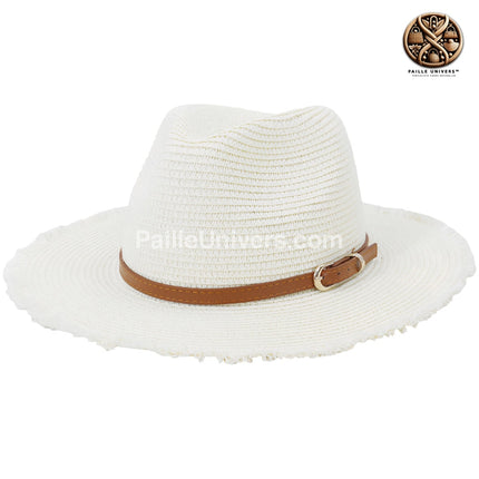 Chapeau De Paille Frange Femme