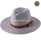 Chapeau De Paille Gris Homme M (56-58 Cm) *Taille Internationale