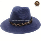 Chapeau De Paille Panthère Femme