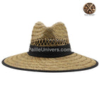 Chapeau De Paille Ruban Noir Femme