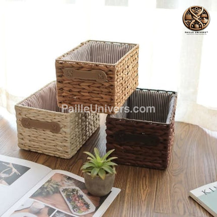 Cube De Rangement En Paille Panier Rangement