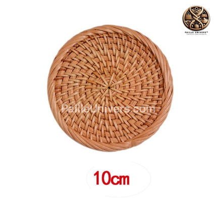 Dessous De Plat Rond En Rotin 10 Cm Plat