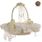 Grand Panier Osier Blanc Mariage En