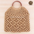 Grand Sac De Plage En Osier Marron