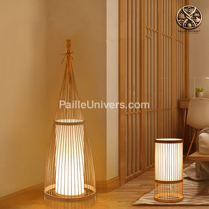 Lampadaire En Rotin Salon Lampadaires