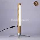 Lampe Bambou Design De Table 35Cm Bois Luminaire