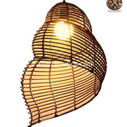 Lampe Osier Coquillage Luminaire