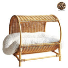 Lit Panier Osier Chat En