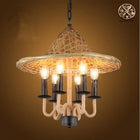 Lustre Bambou Bougeoir Luminaire