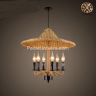 Lustre Bambou Chapeau Luminaire