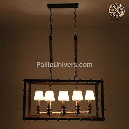 Lustre Bambou Rustique Luminaire