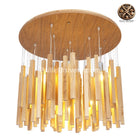 Lustre Bambou Salle De Bain 40Cm Luminaire