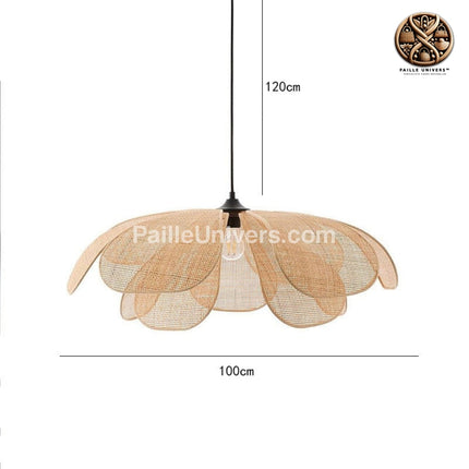 Lustre Rotin Chambre Blanche Suspensions