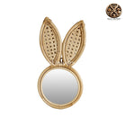 Miroir En Rotin Oreilles De Lapin Miroirs