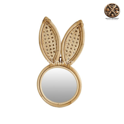 Miroir En Rotin Oreilles De Lapin Miroirs