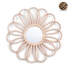 Miroir En Rotin Rond Blanc Miroirs