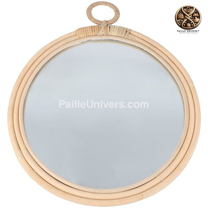 Miroir Rond Rotin Salle De Bain Miroirs