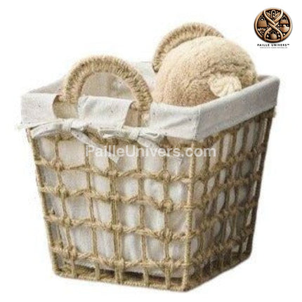 Panier À Linge En Osier Taupe Petit