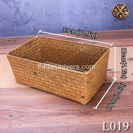 Panier De Rangement En Paille Personnalisable 33Cm Osier