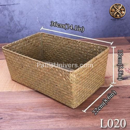 Panier De Rangement En Paille Personnalisable 36Cm Osier