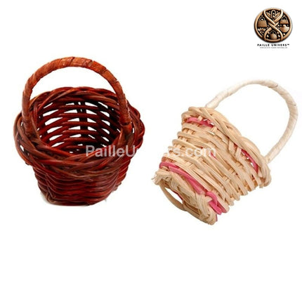 Panier En Osier Pour Dragées Mariage