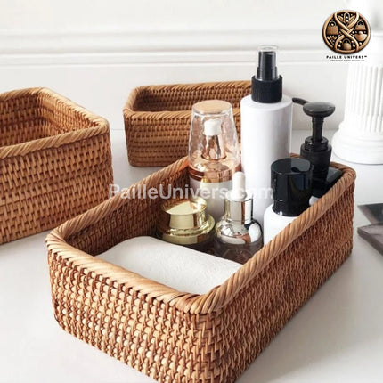 Panier En Rotin De Salle Bain Paniers