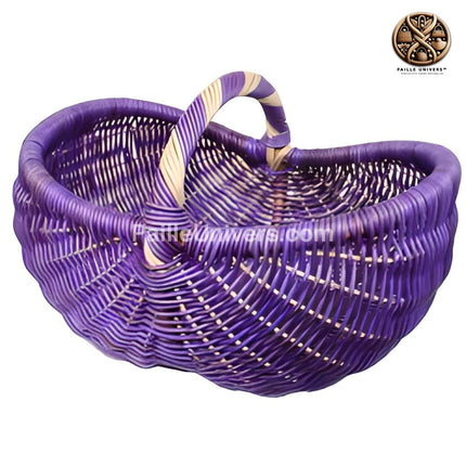 Panier En Rotin Violet Paniers