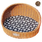 Panier Osier Pour Chat Et Chien Marron / Petit En