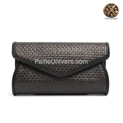 Pochette Osier Mariage Noir Sac En Osier