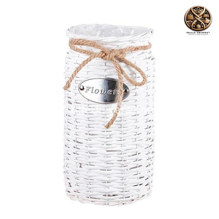 Pot Cache-Pot Osier Blanc Cache-Pot En