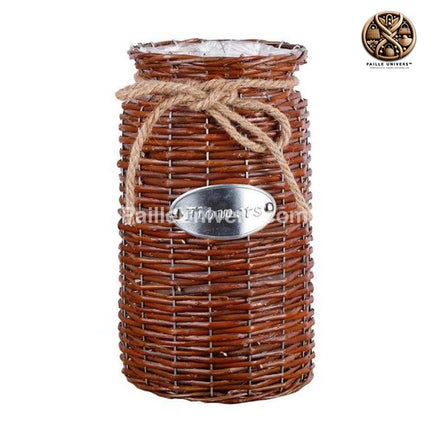 Pot Cache-Pot Osier Marron Cache-Pot En