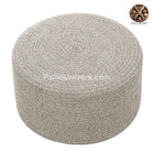 Pouf Osier Gris