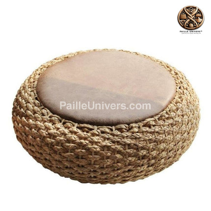 Pouf Rond Osier Salon Petit