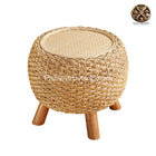 Pouf Rotin Sur Pied Poufs