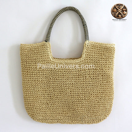 Sac À Main De Plage Raphia Beige