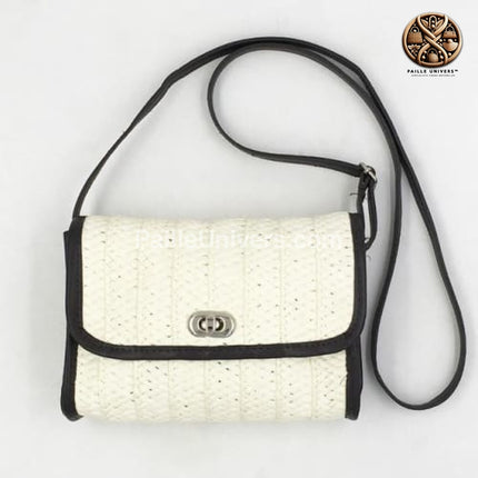 Sac À Main Osier Femme Blanc Sac En