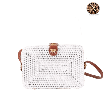 Sac Bambou Carré Blanc