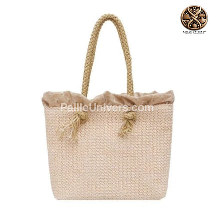 Sac Bandoulière Femme Paille Beige / ( 30 Cm < Max Longueur 50 )