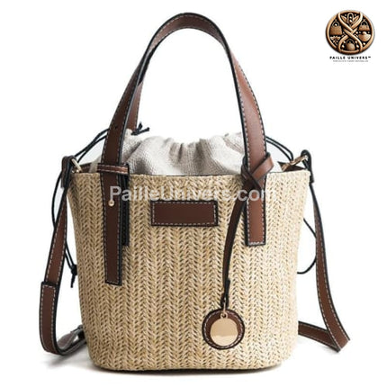 Sac Cabas Osier Chic Marron En