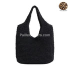 Sac Cabas Paille Noir