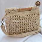 Sac De Plage Blanc En Paille