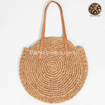 Sac De Plage En Osier Brun Sac Osier