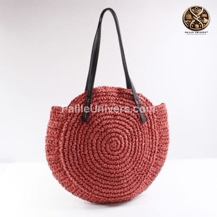 Sac De Plage En Osier Rouge Sac Osier