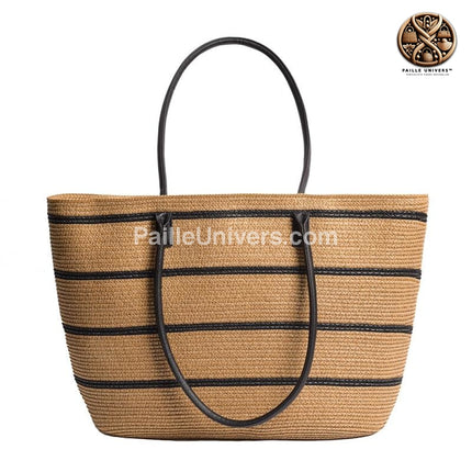 Sac De Plage Osier Et Tissus En