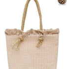 Sac En Osier Tendance Beige