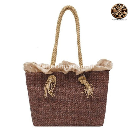 Sac En Osier Tendance Brun