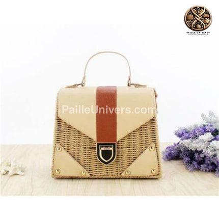 Sac En Paille De Plage Pour Femme Marron Sac